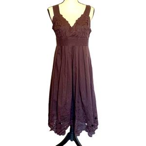 Antonio Melani Sleeveless Dress Cut Out Hem Detail